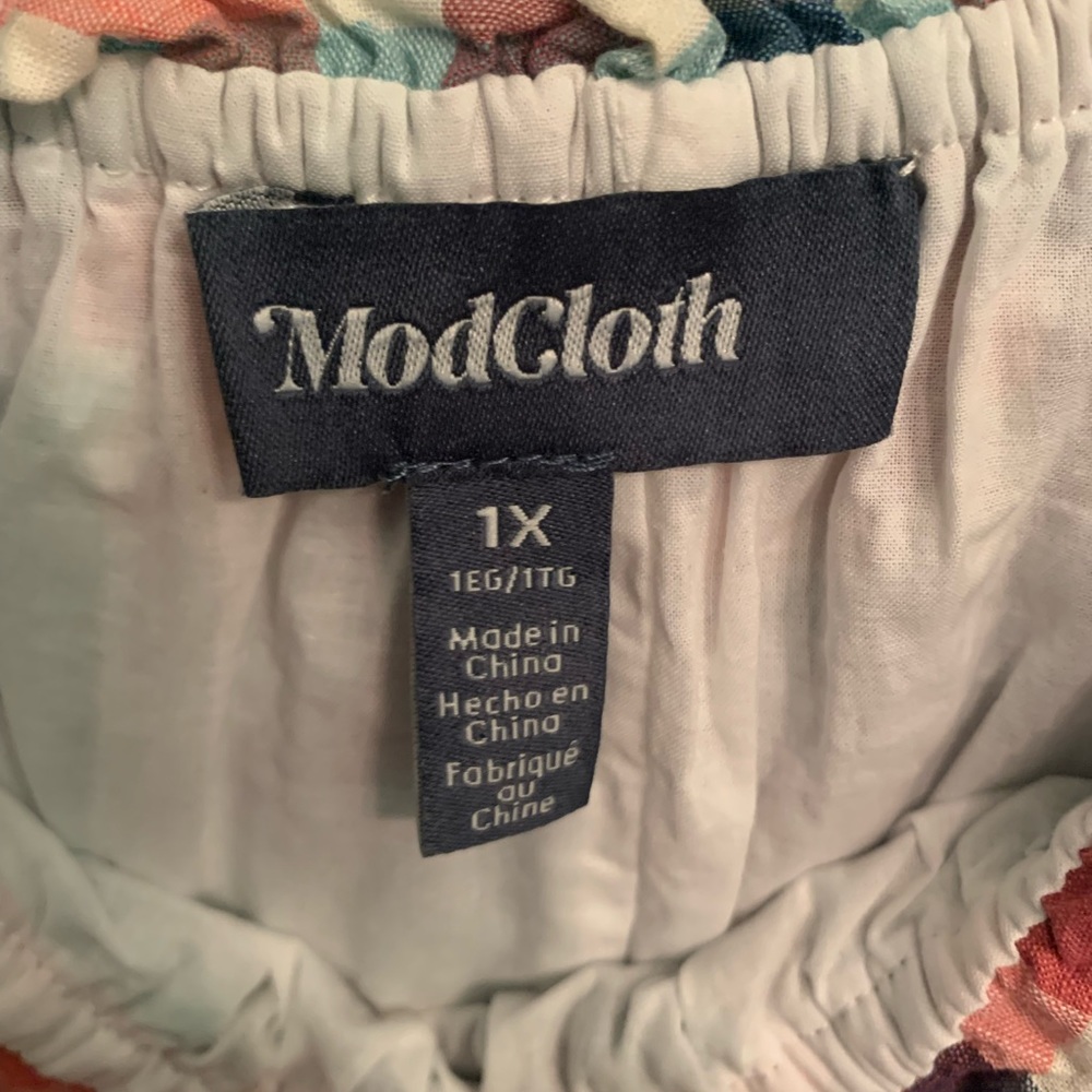 ModCloth Smocked Babydoll Dress 1X - Picture 5 of 5